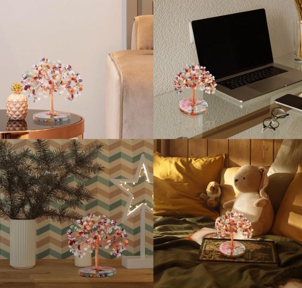 Crystal Tree Feng Shui Gemstone Money Tree