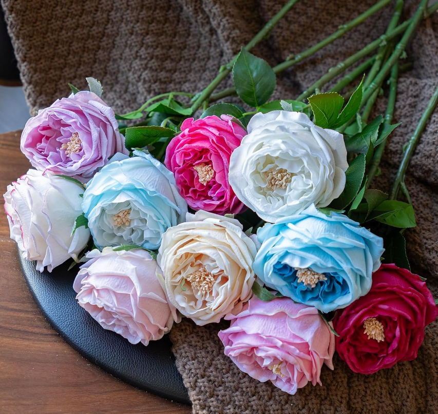 Artificial Roses Latex Real Touch Flowers