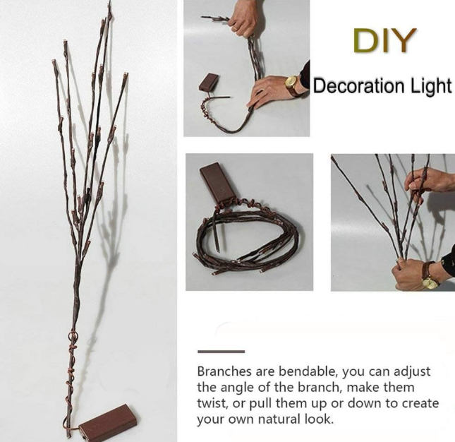 Lighted Branches Tree – Battery Powered Willow Twig Lights