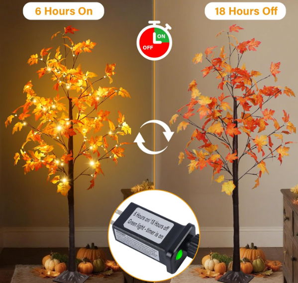 Lighted Maple Tree  – Fall Home Decorations
