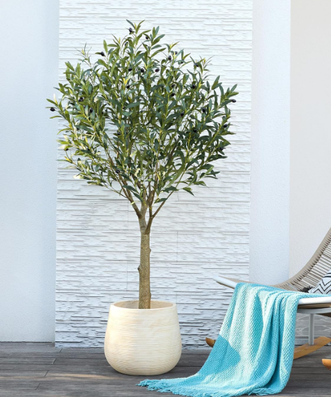 Artificial Olive Tree – Lifelike Indoor Outdoor Fake Plant