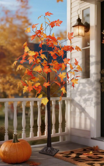 Lighted Maple Tree  – Fall Home Decorations