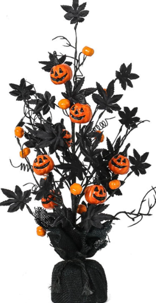 Halloween Table Tree – Black Artificial Halloween Centerpiece