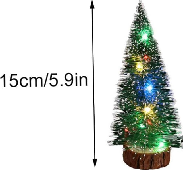 Christmas Tree with Light – Mini Artificial Pine Tree Tabletop Decoration