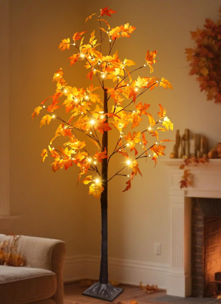 Lighted Maple Tree  – Fall Home Decorations