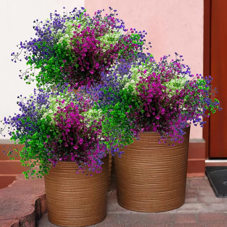 Fake Plants Outdoor – Weatherproof UV Resistant Artificial Flowers