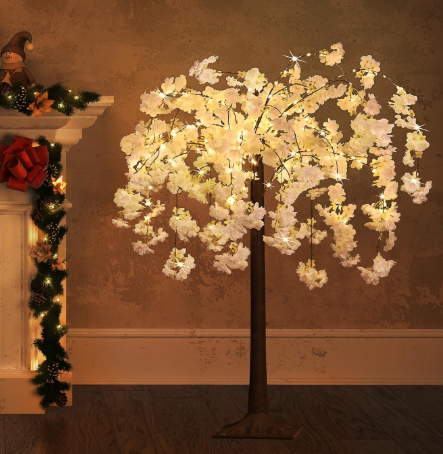 Lighted Cherry Blossom Tree with Lighting Modes