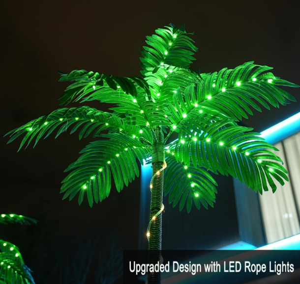 Artificial Palm Tree with LED Lights – Lighted Palm Tree
