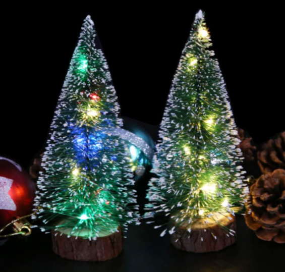 Christmas Tree with Light – Mini Artificial Pine Tree Tabletop Decoration