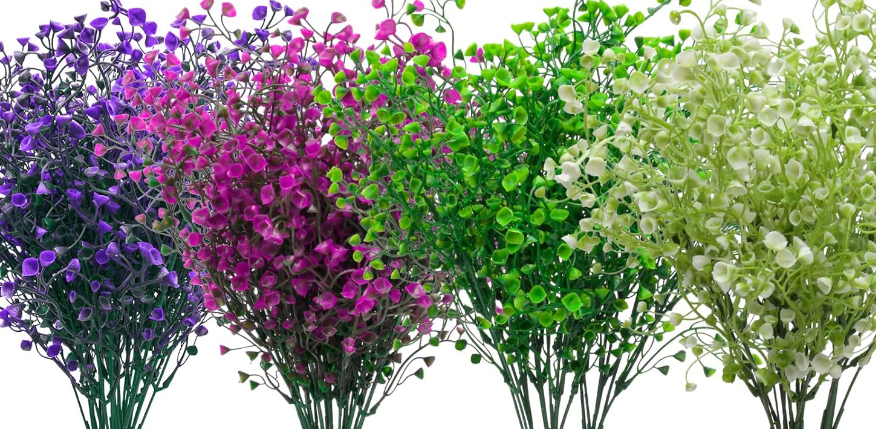 Fake Plants Outdoor – Weatherproof UV Resistant Artificial Flowers