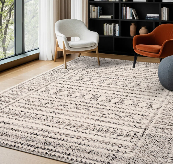 Modern Area Rug – Contemporary Non-Shedding, Stain Resistant - Image 3