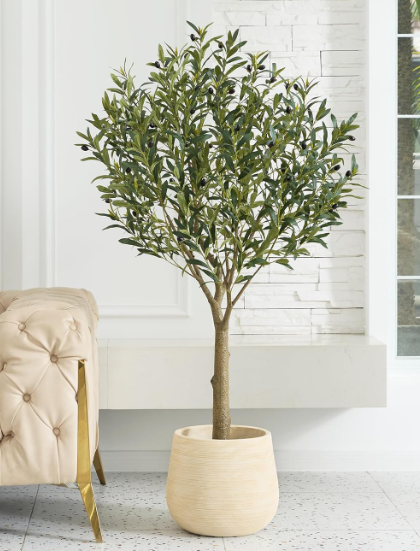 Artificial Olive Tree – Lifelike Indoor Outdoor Fake Plant