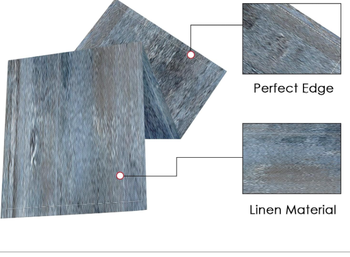 Table Runner with Placemats Set of 6 – Linen Dining Table Runner - Image 4