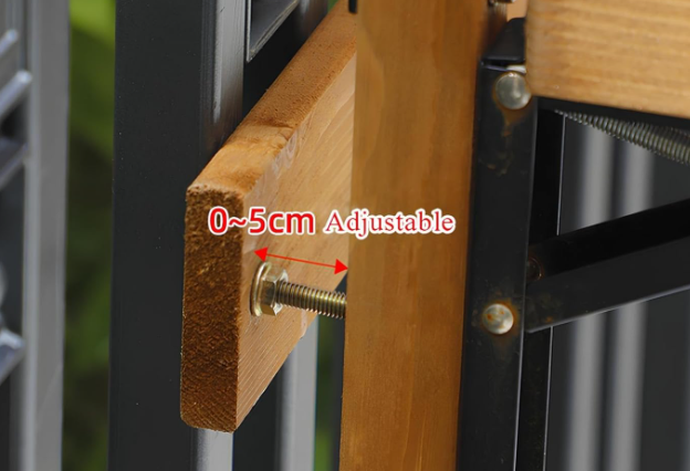 Balcony Standing Table Adjustable Folding Railing Bar Table - Image 4