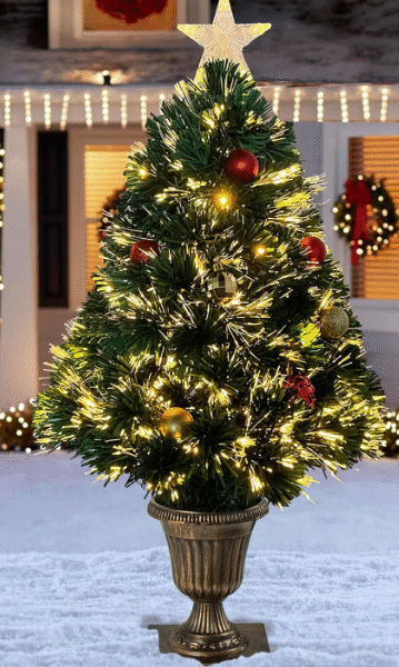 Artificial Christmas Tree -Fiber Optic Xmas Tree with LED Lights