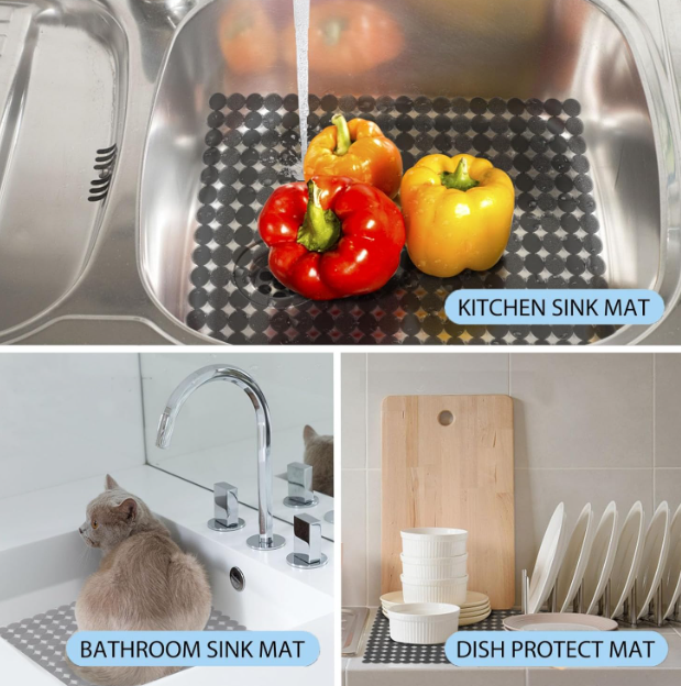 Sink Protector Mat – Adjustable PVC Kitchen Sink Mat - Image 4