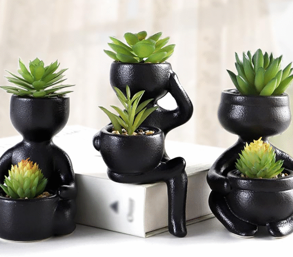 Artificial Succulent Plants in Pots – Mini Fake Plants