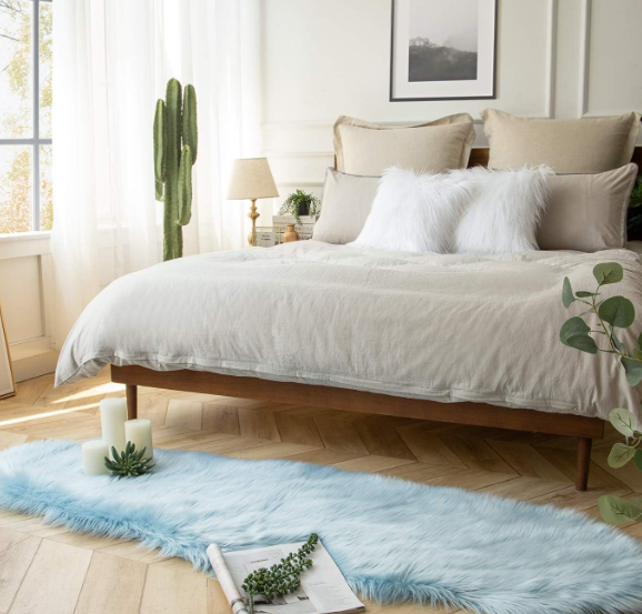 Faux Sheepskin Fur Rug – Fluffy Non-Slip Area Carpet - Image 3