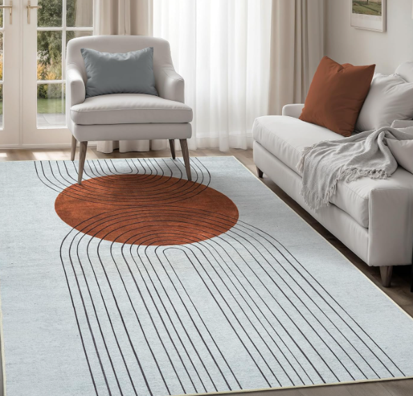Machine Washable Rug – Non Slip Cotton Area Rug