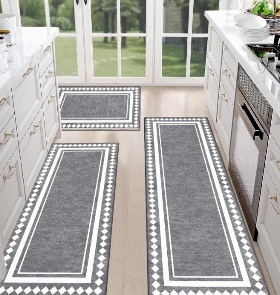 Kitchen Rugs Sets – Non Slip Washable Farmhouse Kitchen Mats