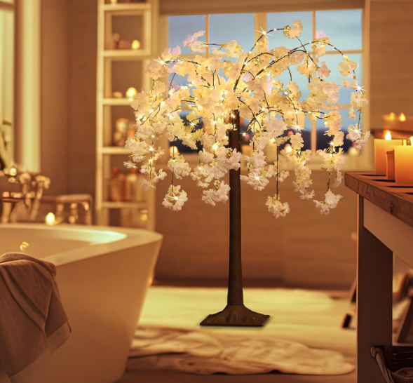 Lighted Cherry Blossom Tree with Lighting Modes