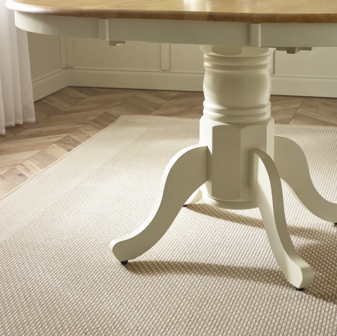 Wooden Extendable Dining Table with Pedestal Leg Round - Seats 4-6 - Image 4