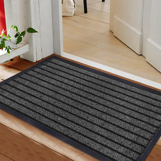 Heavy Duty Rubber Backing Mats – Non Slip Indoor Outdoor Entrance Mats