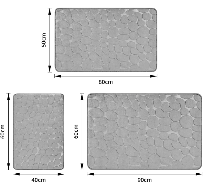 Bath Mat Memory Foam Non Slip – Super Absorbent Bathroom Rug - Image 3